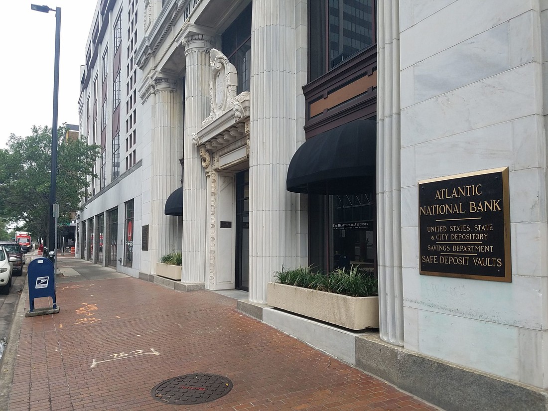 The former headquarters of Atlantic National Bank at 121 W. Forsyth St. Downtown. Atlantic National Bank was founded in 1902 and was sold in 1985 to First Union Corp.
