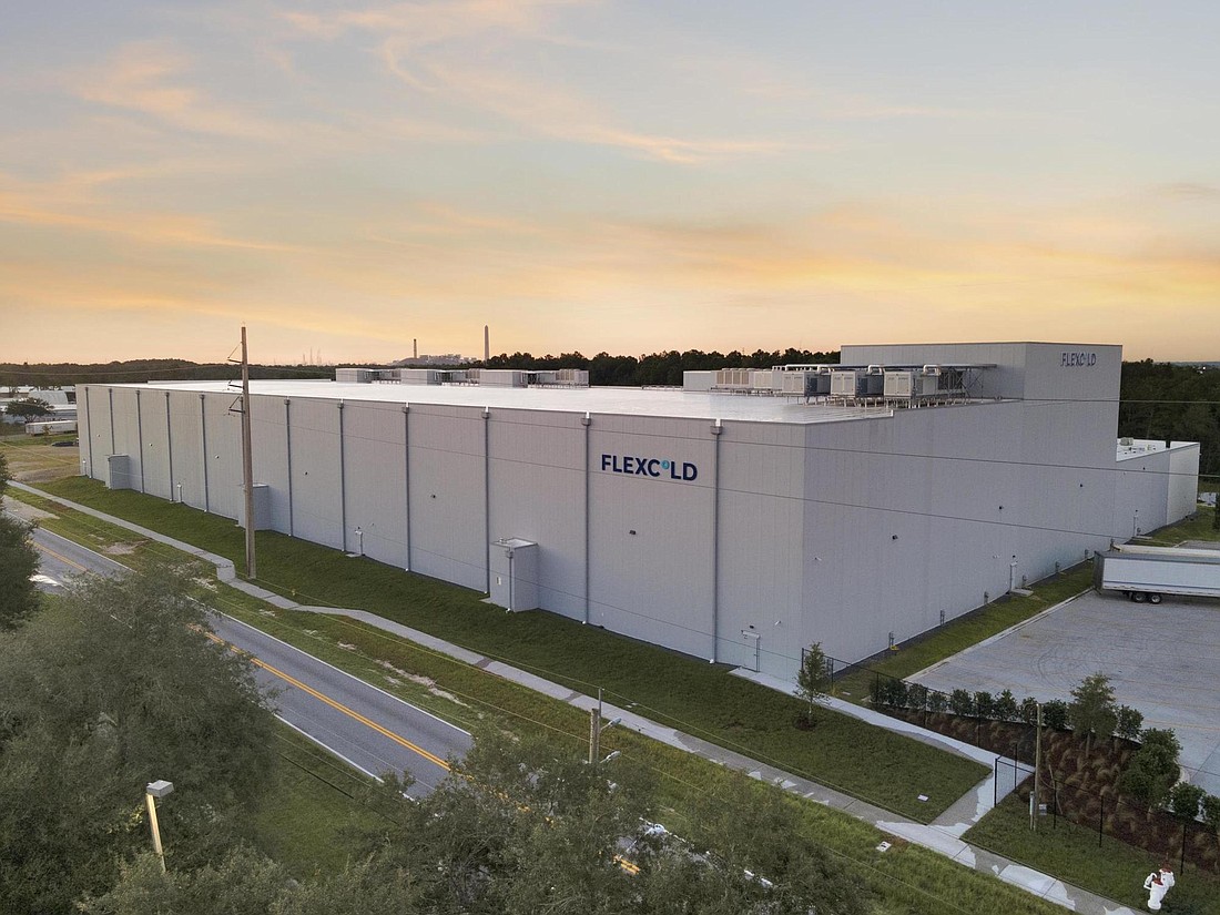 FlexCold opened its almost 150,000-square-foot Jacksonville cold-storage warehouse in North Jacksonville at southwest Faye and Blasius roads.