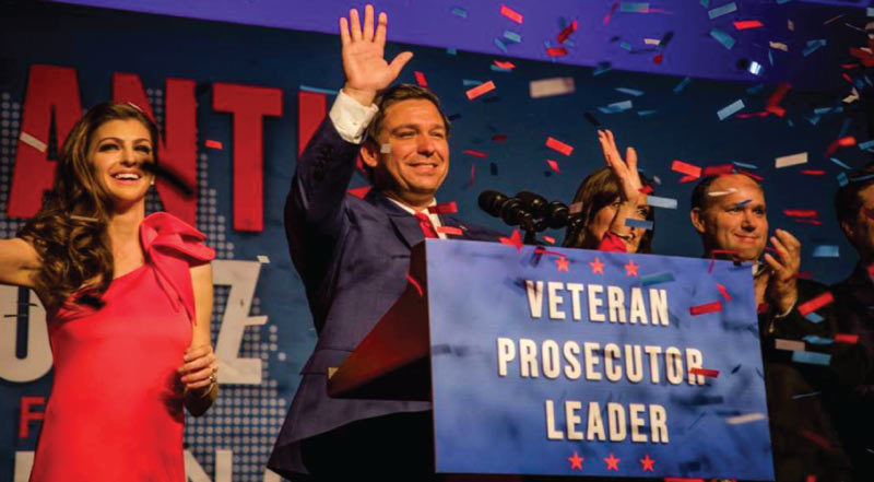 Gov. Ron DeSantis has a significant fundraising lead over Charlie Crist, including support from multiple prominent statewide and national businesses. (Courtesy photo)