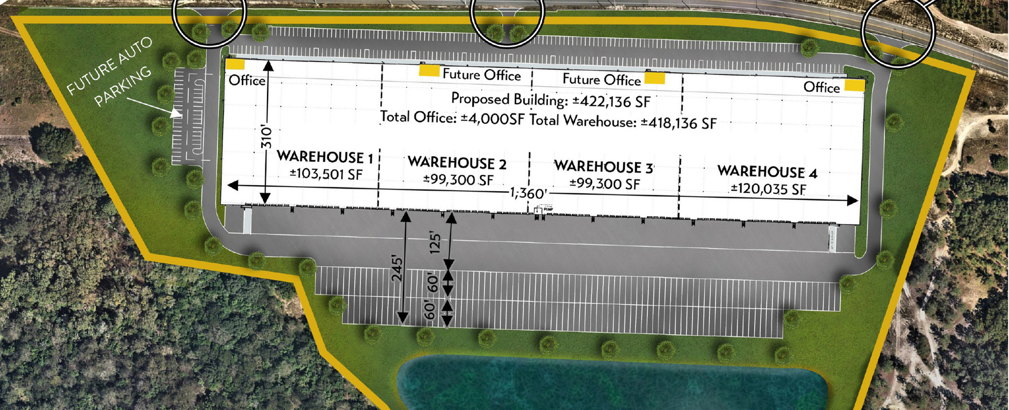 North Signal Capital plans to build a 422,136-square-foot shell warehouse on about 45 acres at 1000 Imeson Park Blvd.