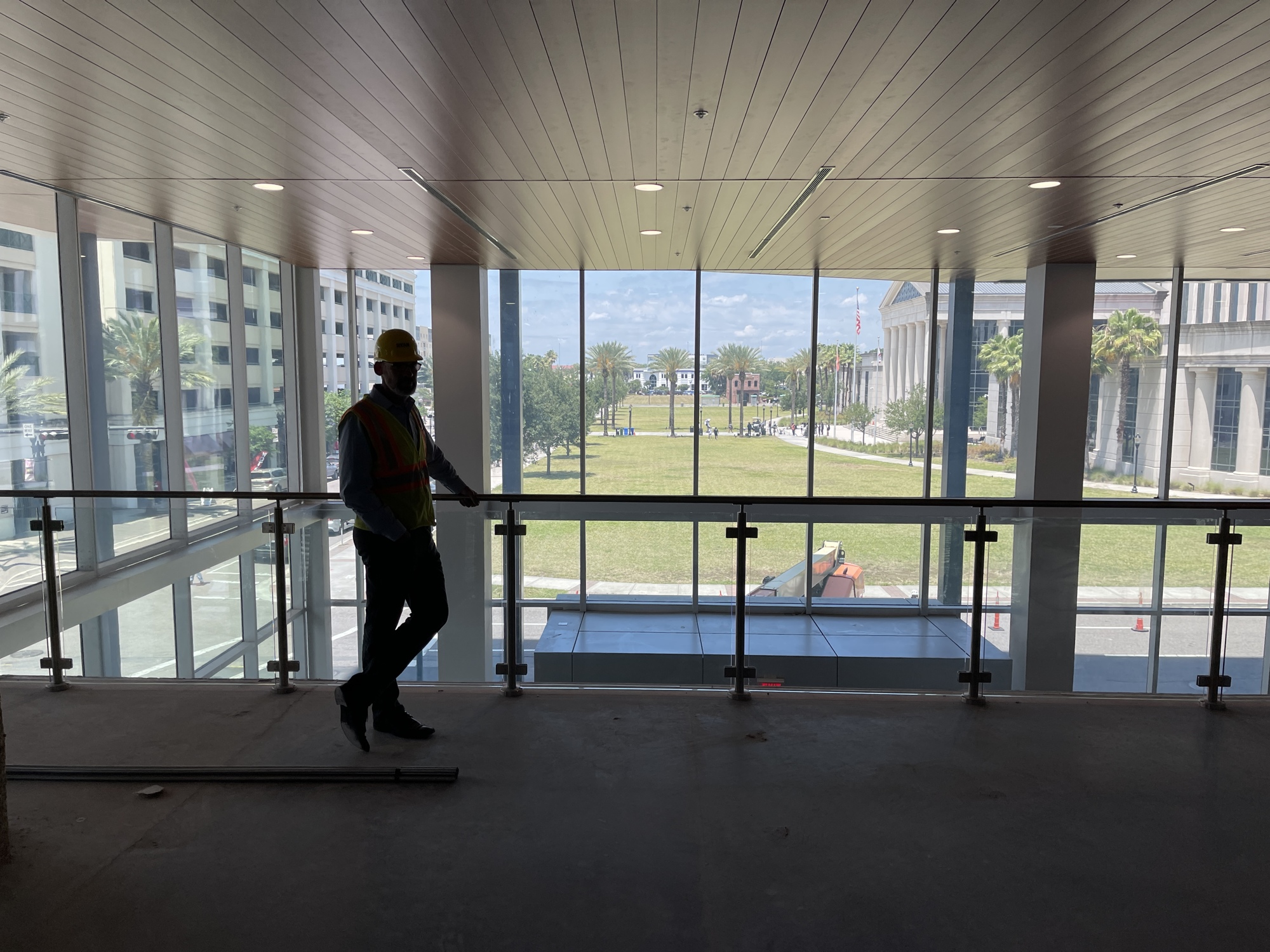 The view from the new JEA headquarters during a tour in May.