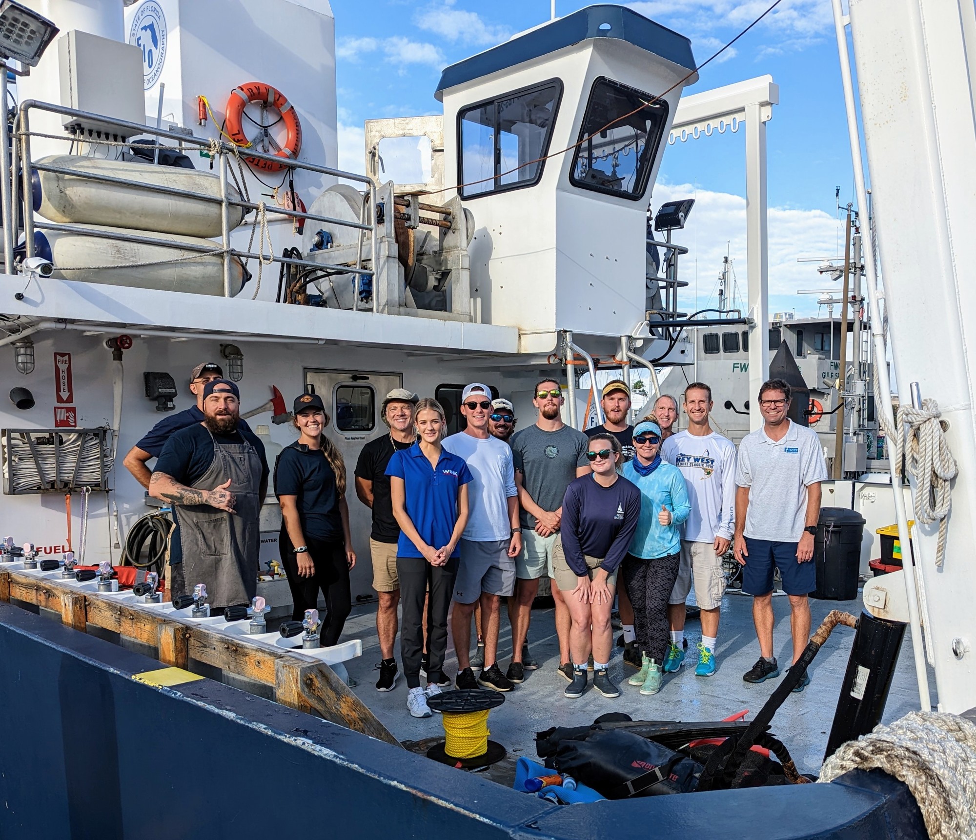 The research team and crew aboard the W.T. Hogarth. (Courtesy photo).