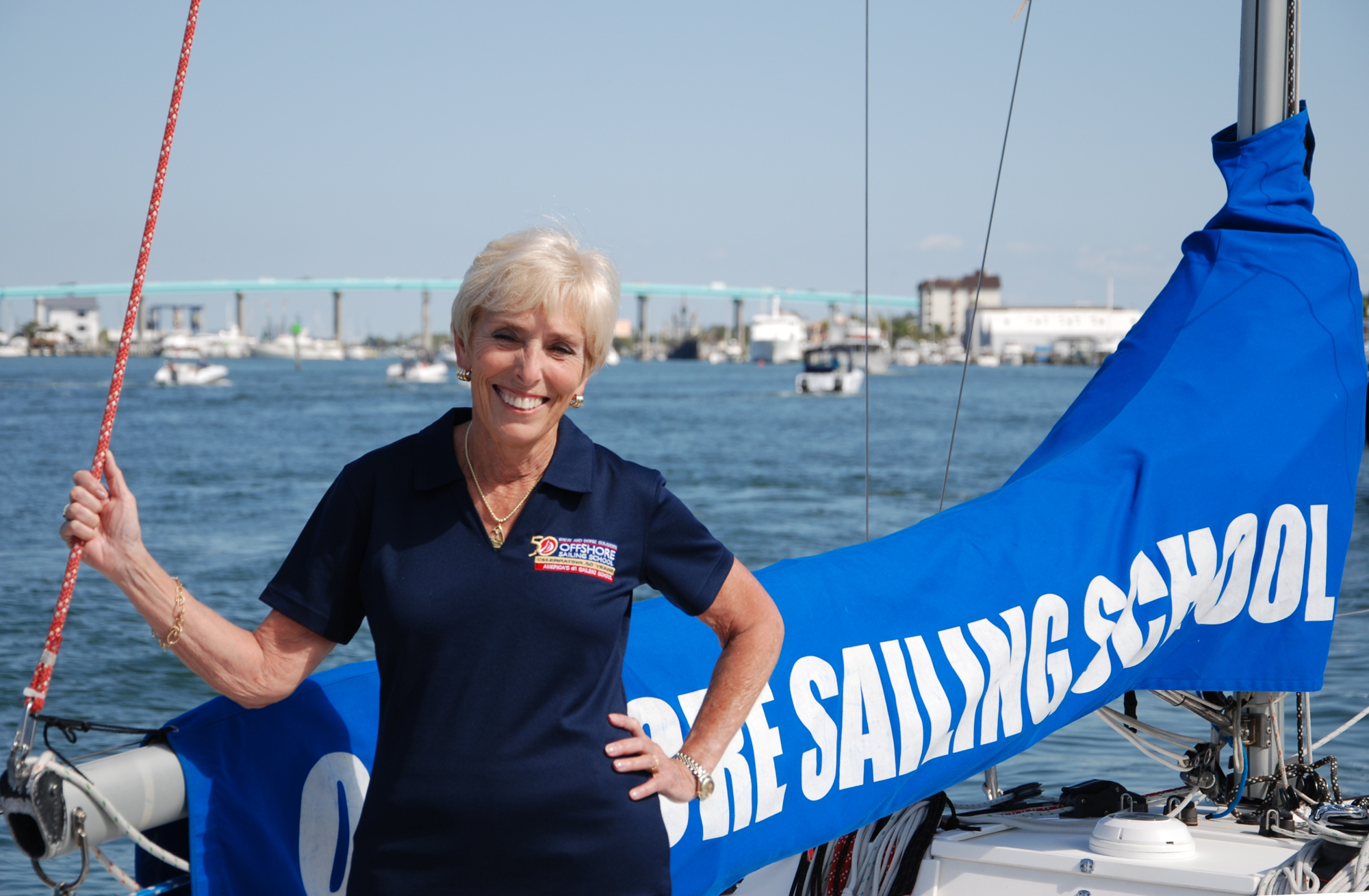 Doris Colgate, co-founder of Offshore Sailing School. (Courtesy photo)