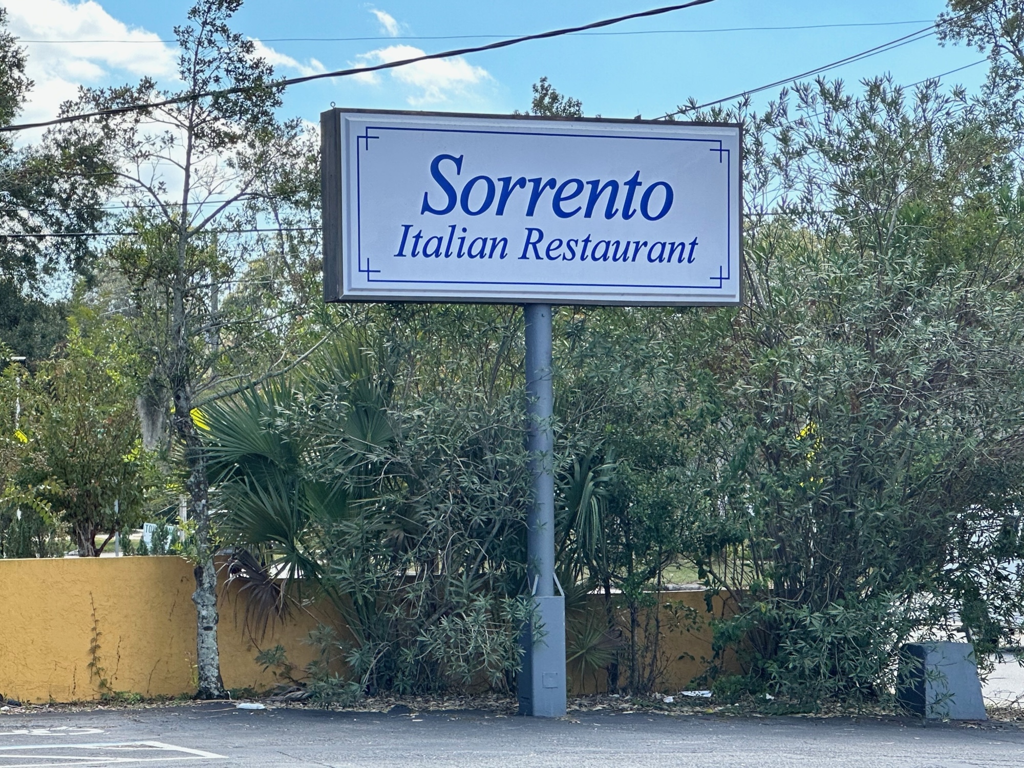 Sorrento Italian Restaurant closed Aug. 28 after it could not overcome pandemic challenges.