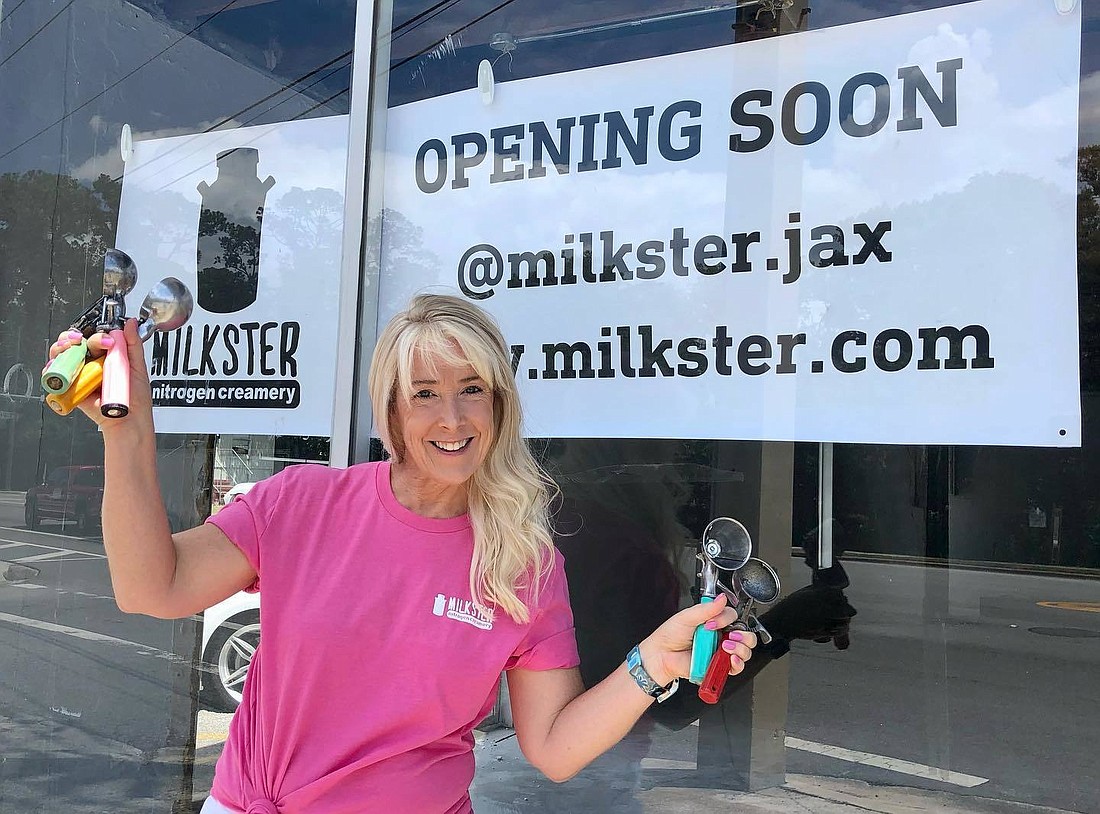 Kristy Iuliano intends to open a franchise of the Milkster Nitrogen Creamery this fall in Miramar Plaza near San Marco.