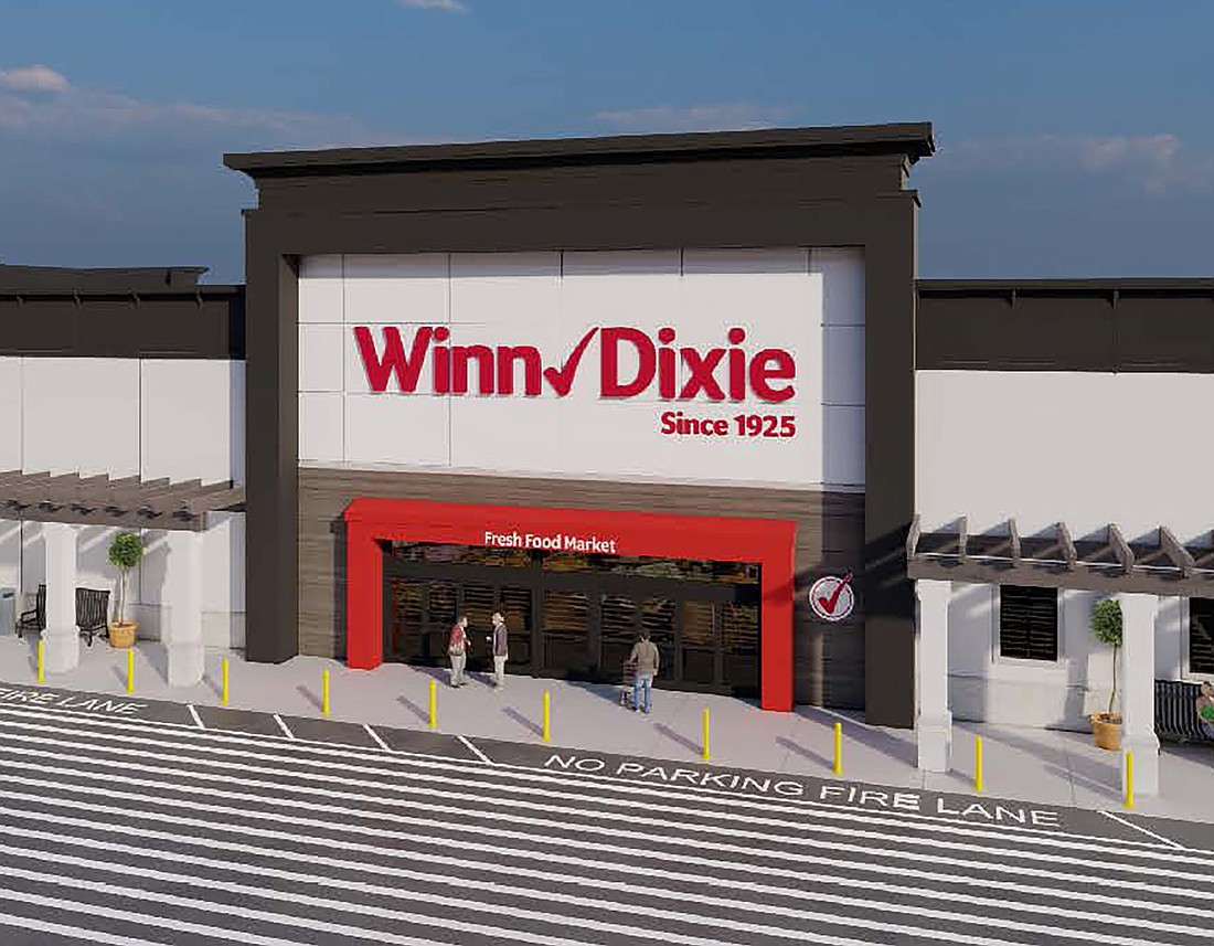 A rendering of the Winn-Dixie grocery store scheduled to open Dec. 14 in Grand Cypress in St. Johns County.