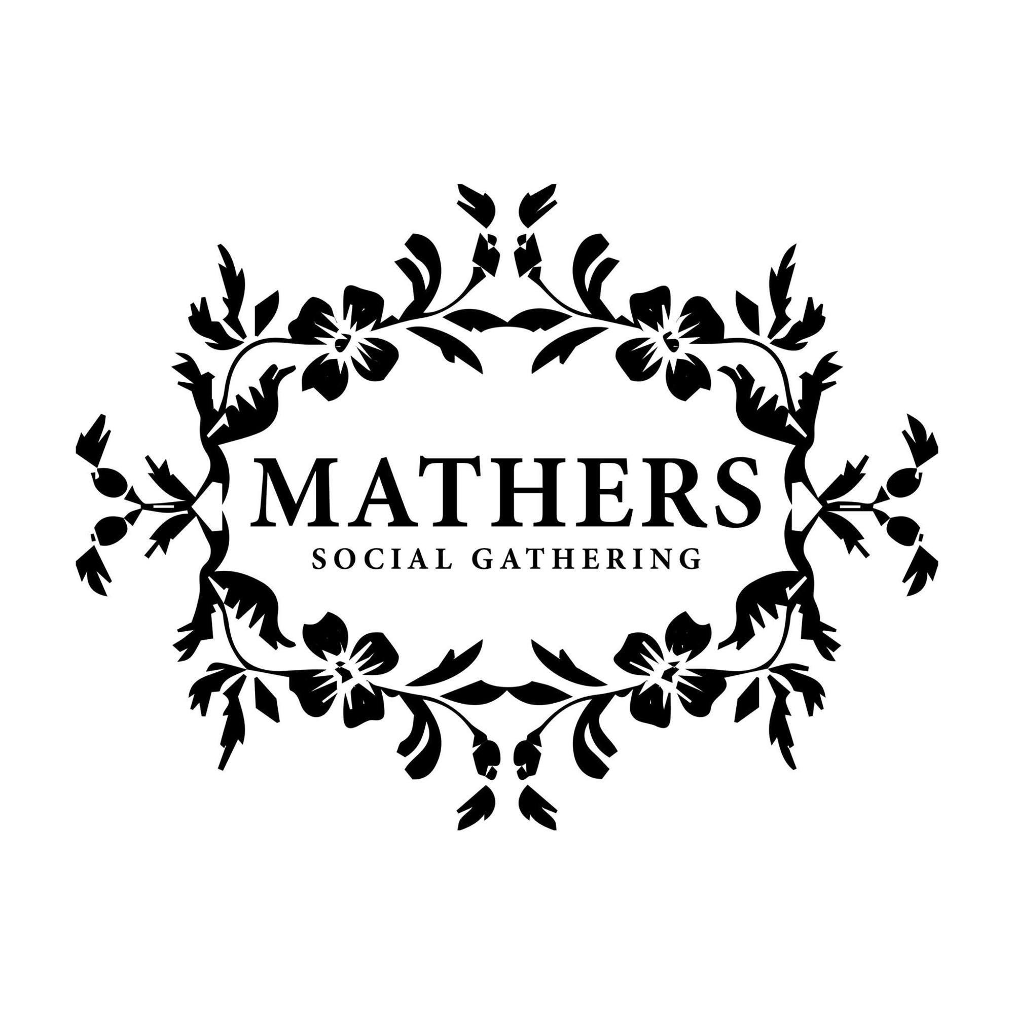 The logo for Mathers Social Gathering.
