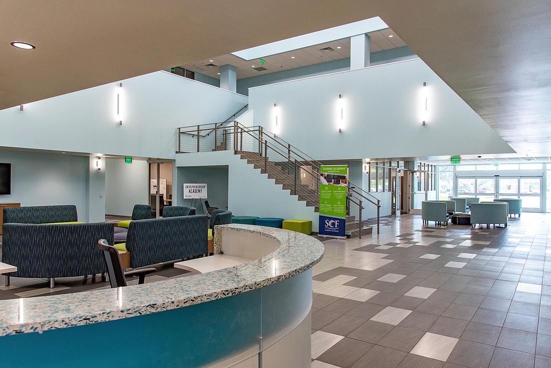 The State College of Florida renovated the 26 West Center into a hub for entrepreneurs and small businesses. The center officially opened at the end of September. (Photo by Lori Sax)