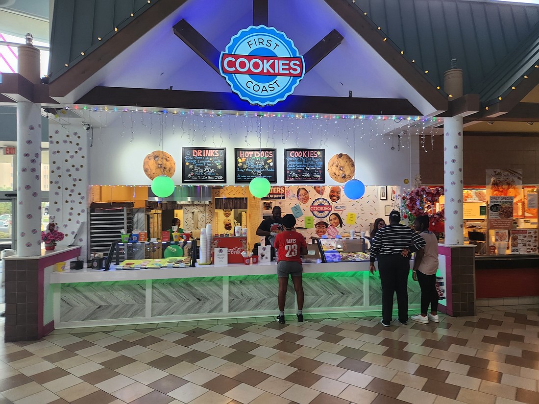 First Coast Cookies opened in 2019 in the food court at Regency Square Mall.