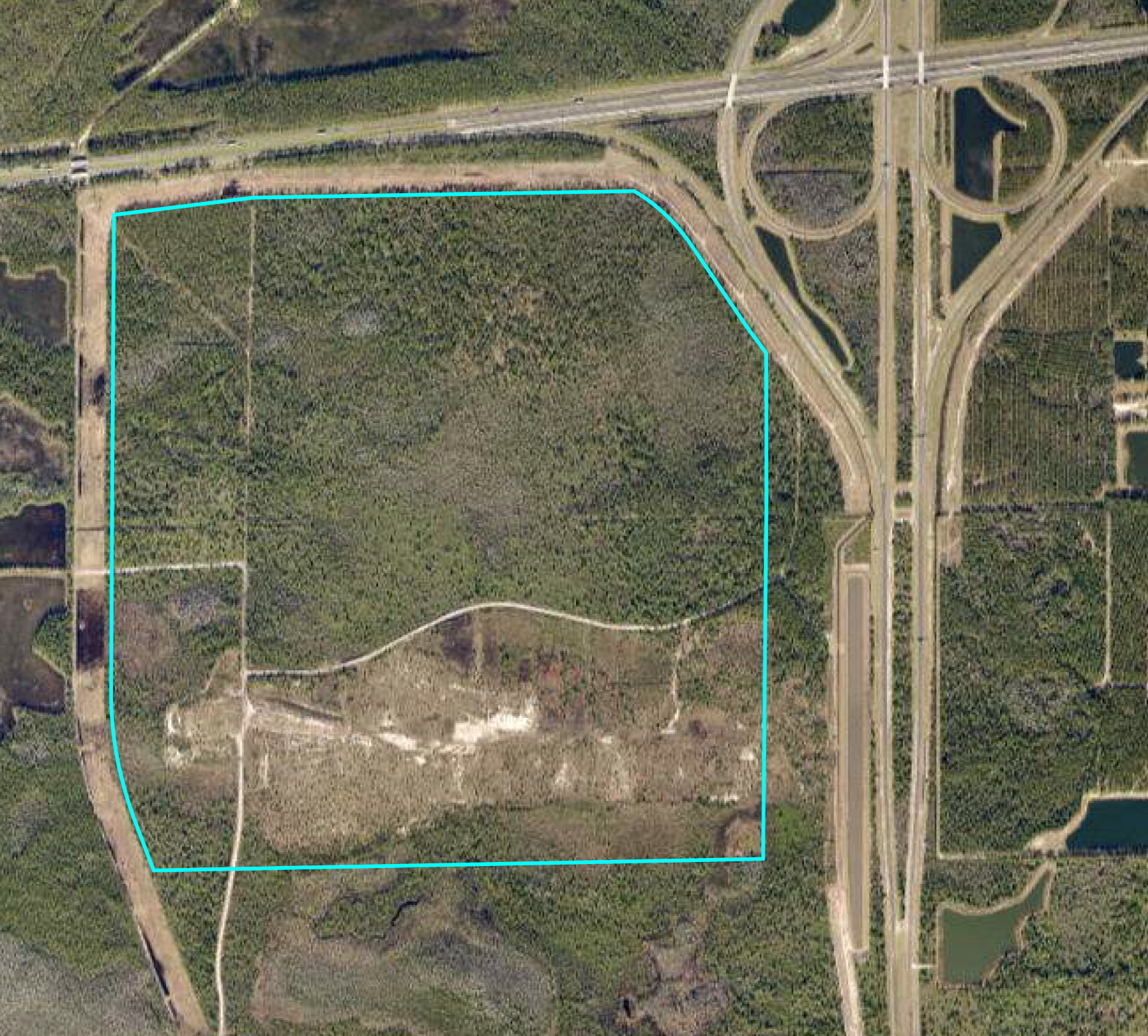 The location map of the “Raptor Stone” project considering the Cecil Commerce center megasite in West Jacksonville. It's at southwest Interstate 10 and First Coast Expressway.