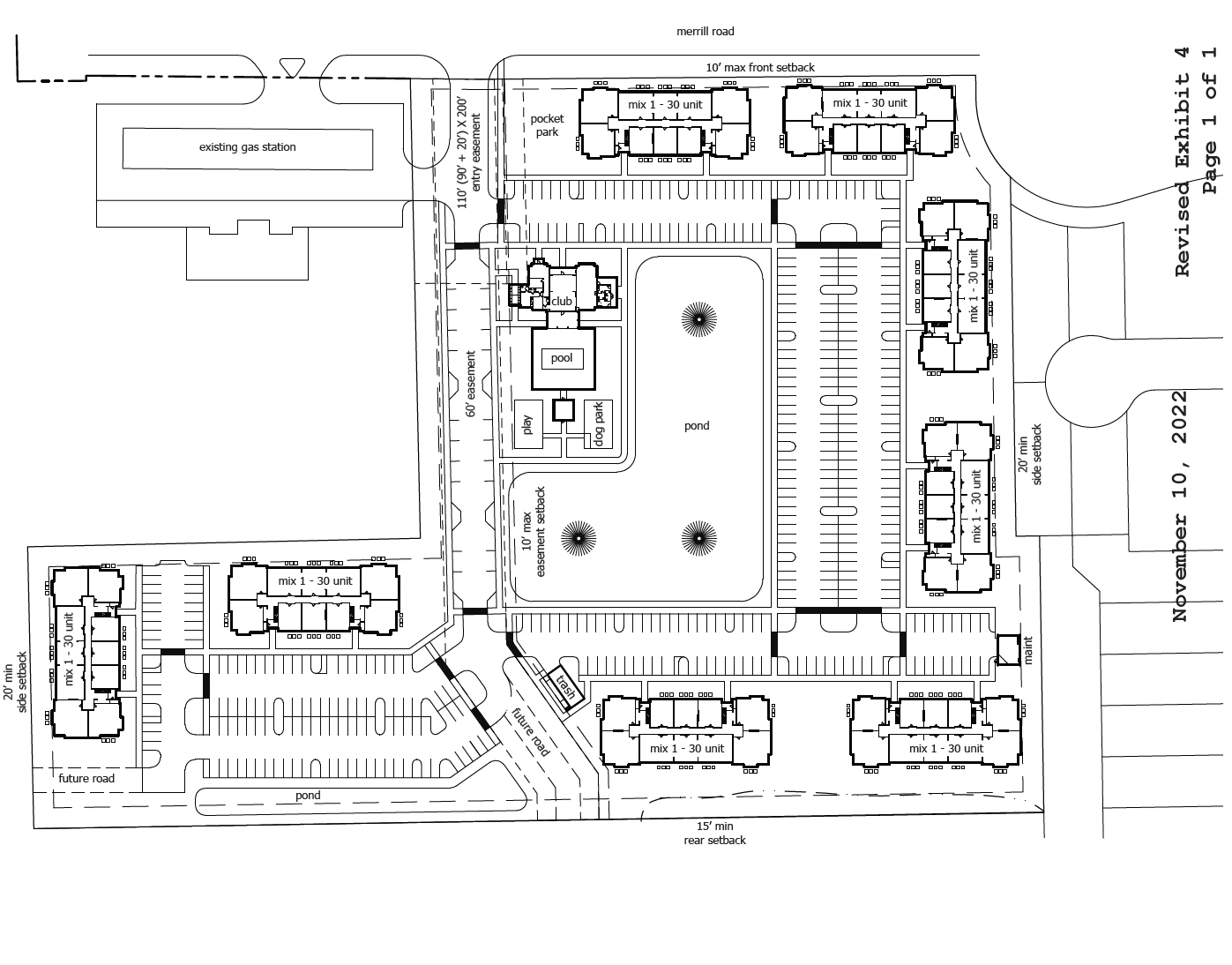 The site plan for Madison Palms.