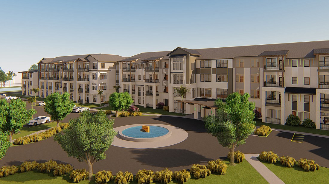 A rendering of Fellowship at Wildlight, a senior housing community planned for development on 16 acres of Wildlight, a master-planned community in Nassau County.