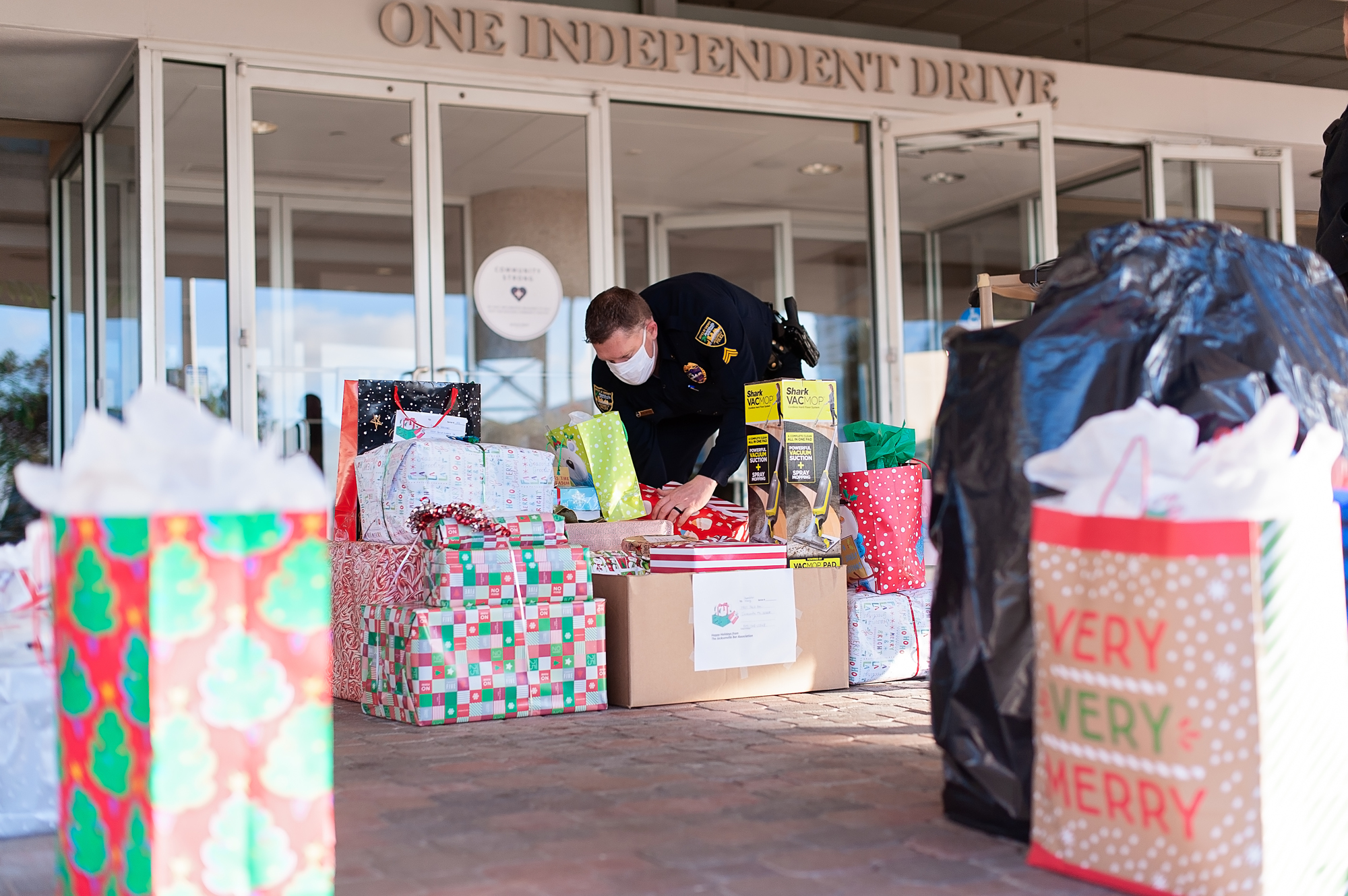 The Senior Holiday Project has been a tradition for more than 20 years, with the gifts delivered by members of the Jacksonville Sheriff’s Office.