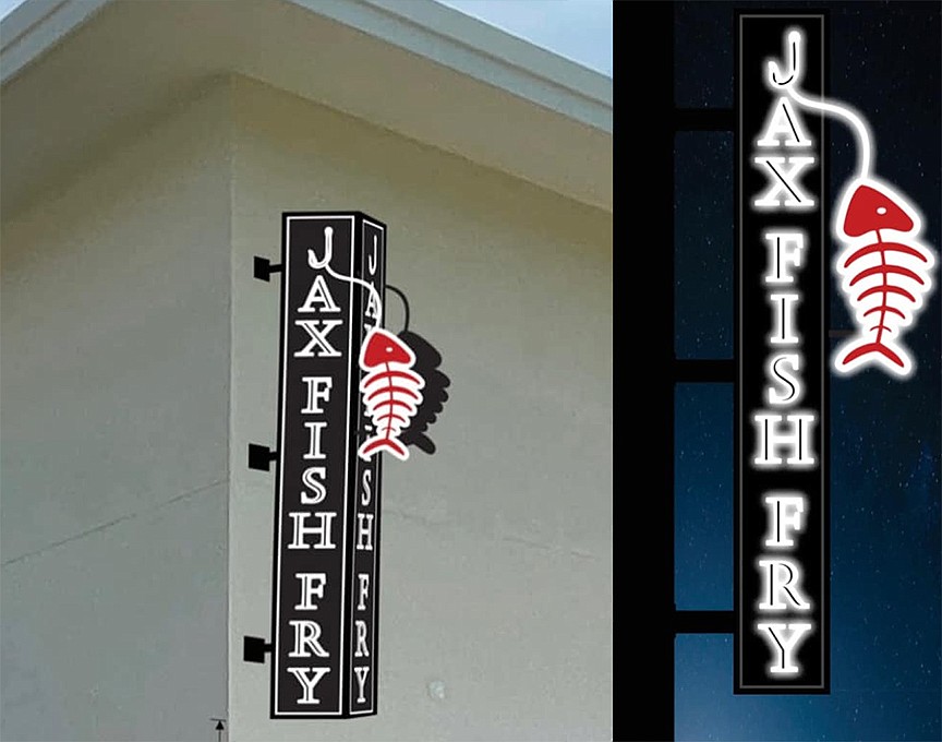 Jax Fish Fry posted images of it planned signs on its Facebook page.,
