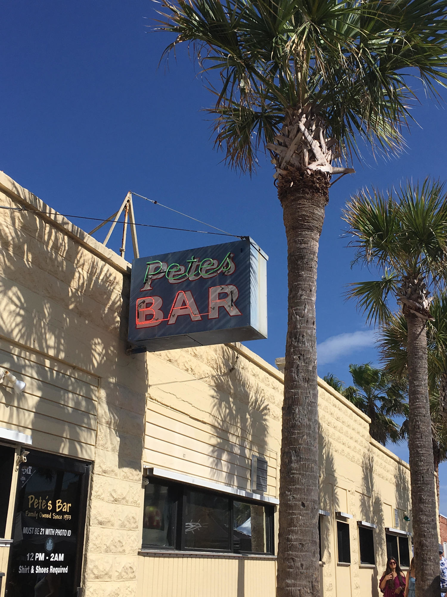 Pete’s Bar is at 117 First St. in Neptune Beach.