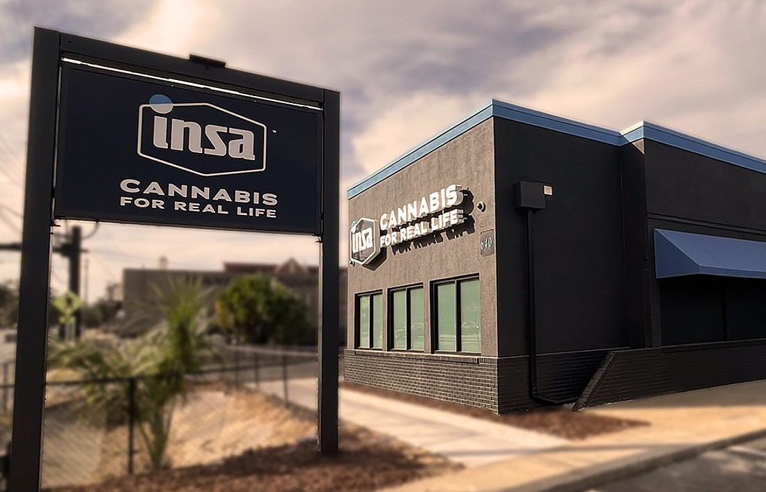The Insa dispensary in Tallahassee. The chain plans to open a store in the former Black Creek Outfitters building near St. Johns Town Center.