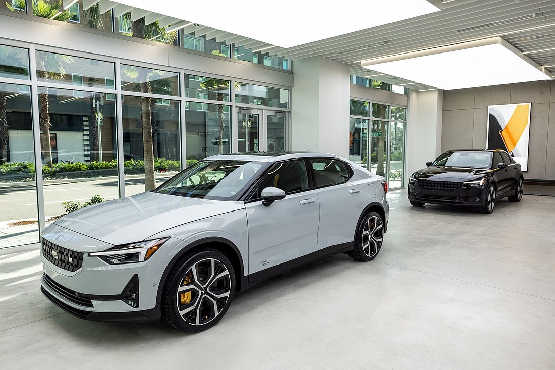 Polestar, a Swedish maker of electric vehicles, has opened a showroom in Tampa as part of its North American expansion. (Courtesy photo)