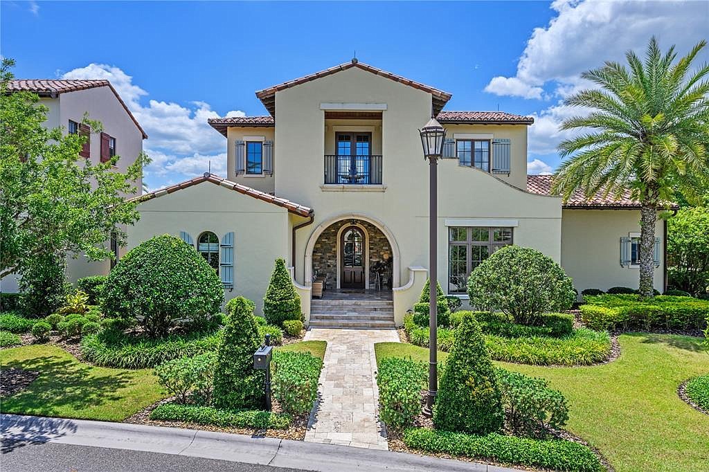 The home at 9764 Lounsberry Circle, Golden Oak, sold Nov. 30, for $4,175,000. This home, built by ISSA Homes, features a private courtyard design, with the pool directly in the center of the home. realtor.com