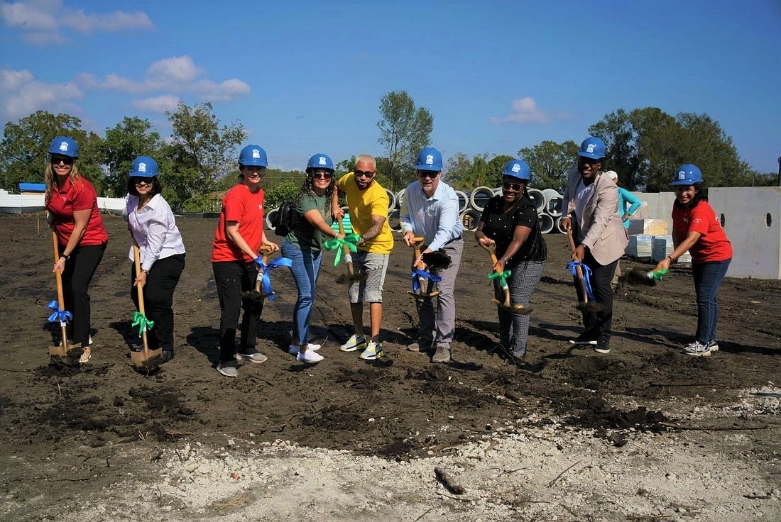 The groundbreaking ceremony of the 16-home community took place Dec. 10. (Courtesy photo)