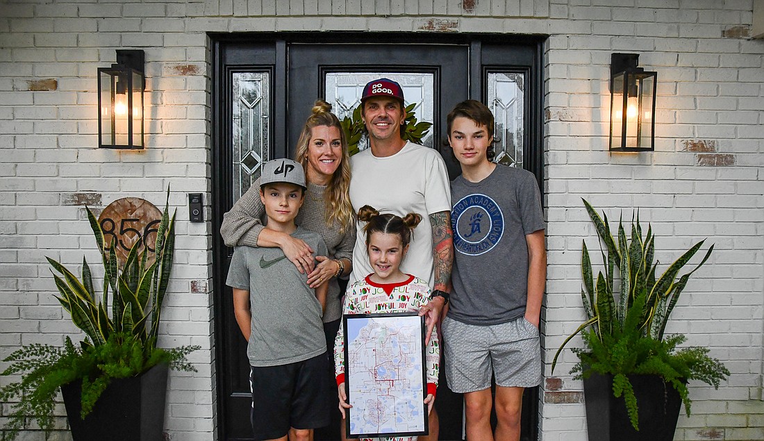 The Kari family has become inspired to go on runs through seeing Brandon Kari€™s passion for the pavement. The family framed Brandon Kari€™s highlighted map after he successfully ran every street in Ocoee.