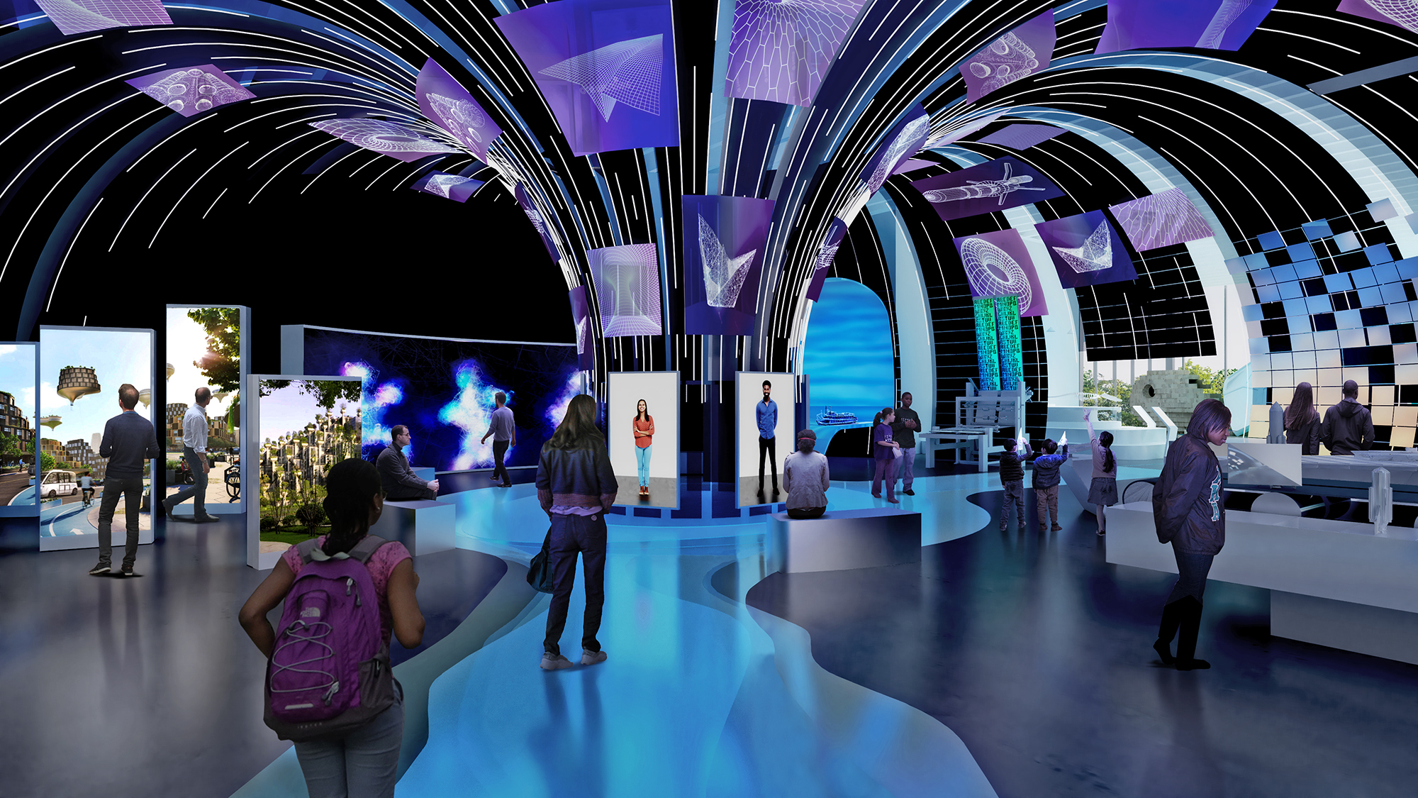 The  Innovation Island exhibit.