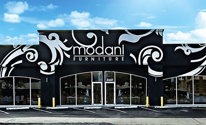 Modani Furniture is building-out at 4853 Big Island Drive in the Town Center area.