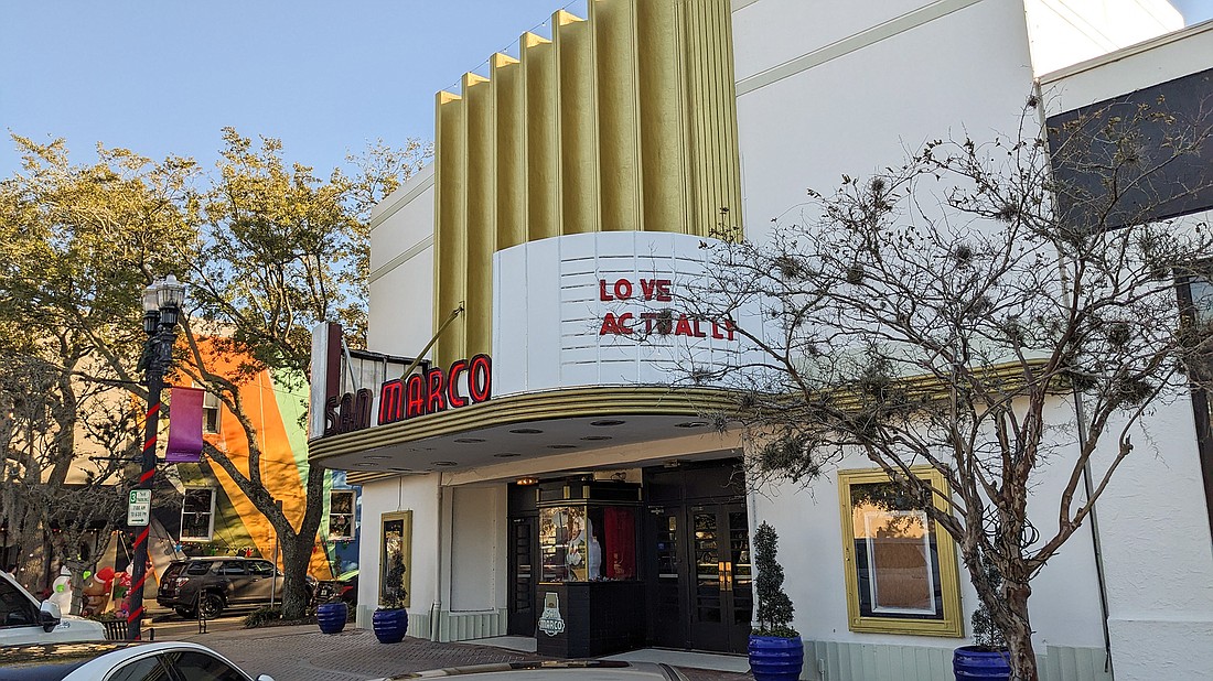 San Marco Theatre is a two-screen art deco property at 1996 San Marco Blvd. that was built in 1938. It&#39;s last day of showings is Dec. 31.