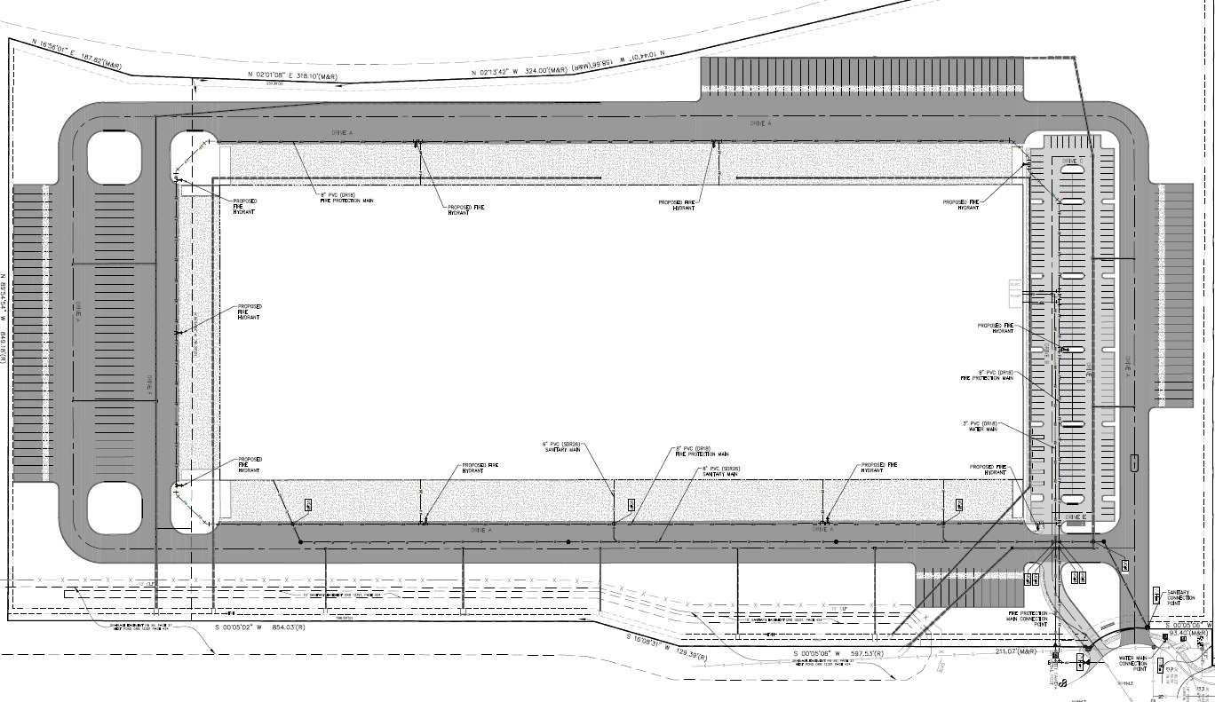 The proposed 503,100-square-foot warehouse in West Jacksonville.