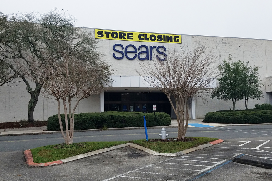 The former Sears store at the Orange Park Mall.