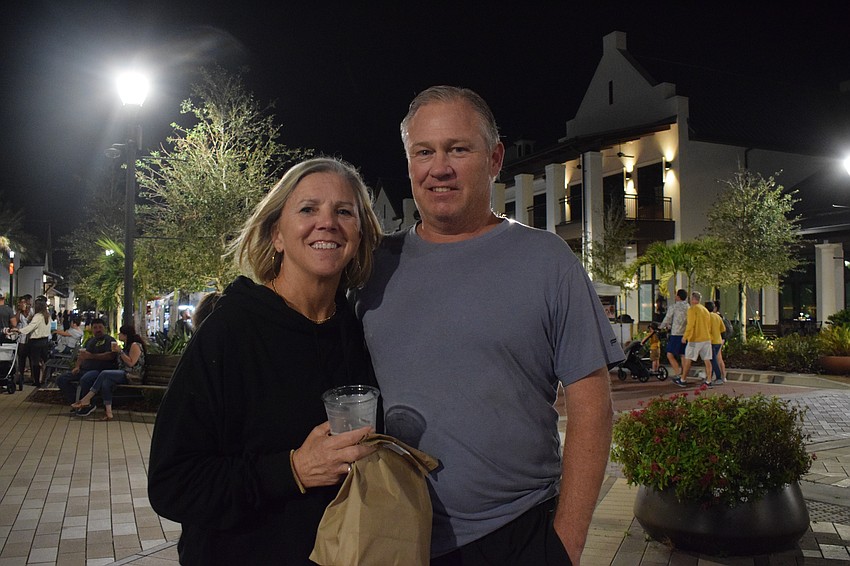 Lakewood Ranch's Andrea and Chad Allison attend Ranch Nite Wednesdays all the time for the food, the music and the people watching, Andrea Allison says with a laugh.