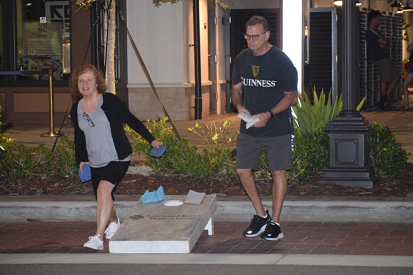 Christina Amato and Gary Amato, who are from Ohio, have a chance to see what Lakewood Ranch has to offer during Ranch Nite Wednesdays.