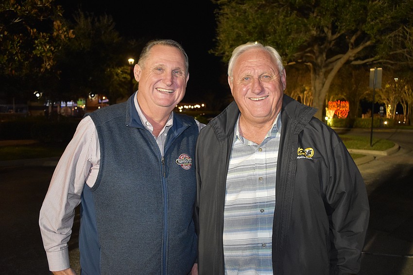 Brothers Jerry Dakin and Cameron Dakin enjoy Music on Main together.