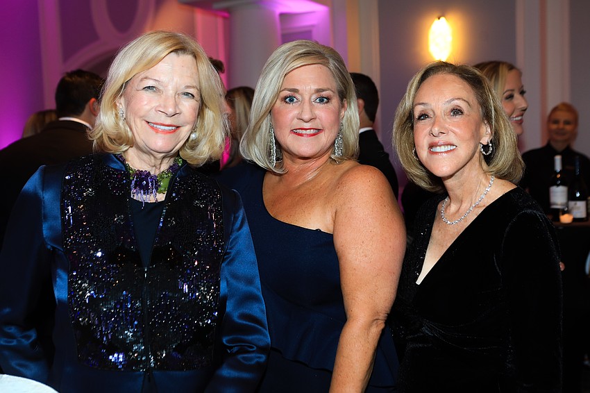 Anne Charters, Monica Verinder and SMHF board of trustees chair Deb Kabinoff