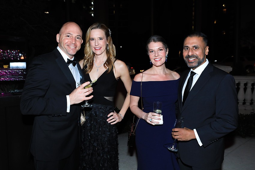 Dr. Stephen and Jennifer Kucera with Jessica Neff and Dr. Deepak Nair