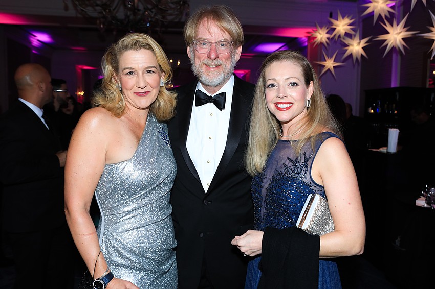 Pauline and David Sales with Kelly Romanoff