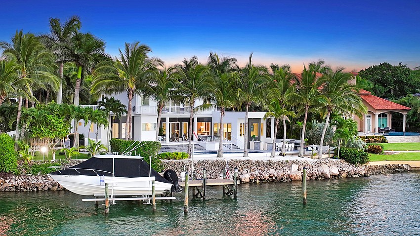 The property overlooks New Pass between Lido Shores and Longboat Key