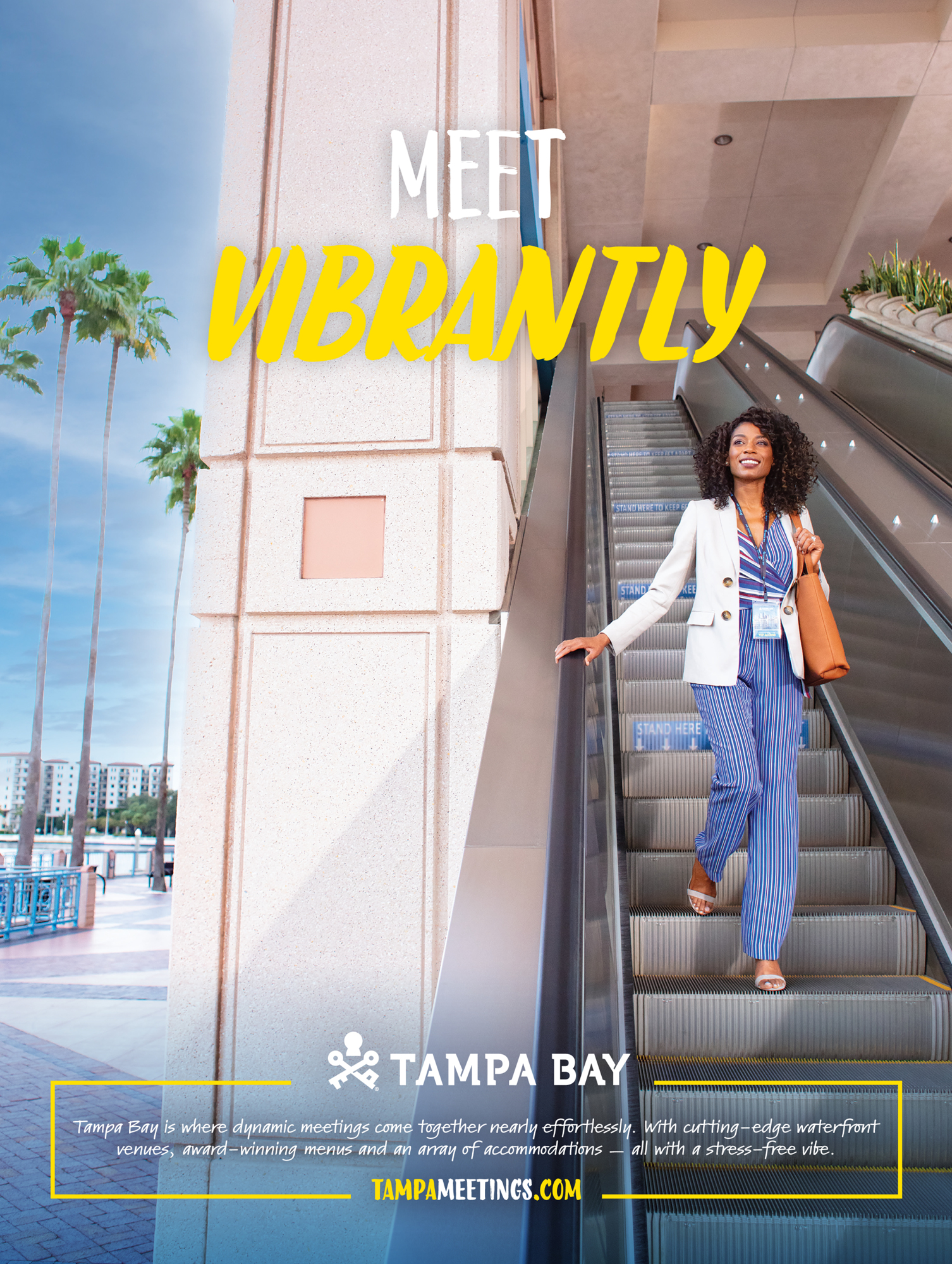 One of the images from FKQ's new campaign for Visit Tampa Bay, targeting business travelers and event planners. (Courtesy photo)