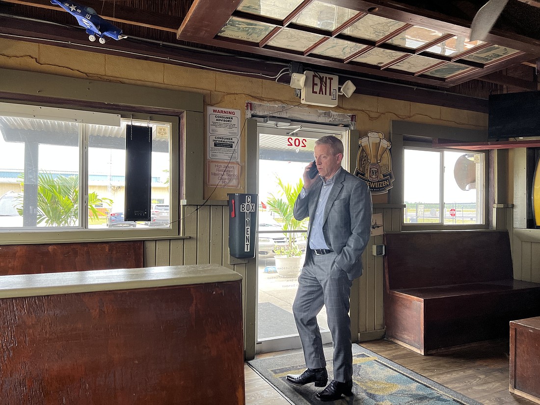 Paul Renner at the Highjackers Restaurant in Flagler County. Photo by Brian McMillan