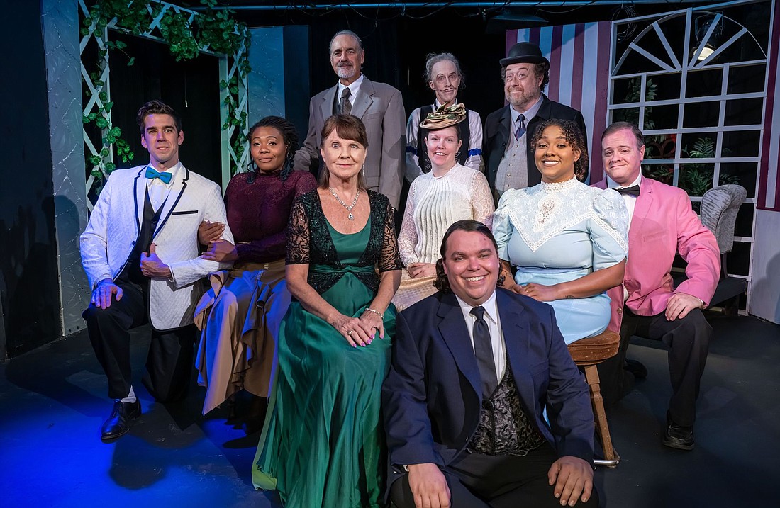 The cast of "Charley's Aunt" at the City Repertory Theatre. Courtesy photo by Mike Kitaif