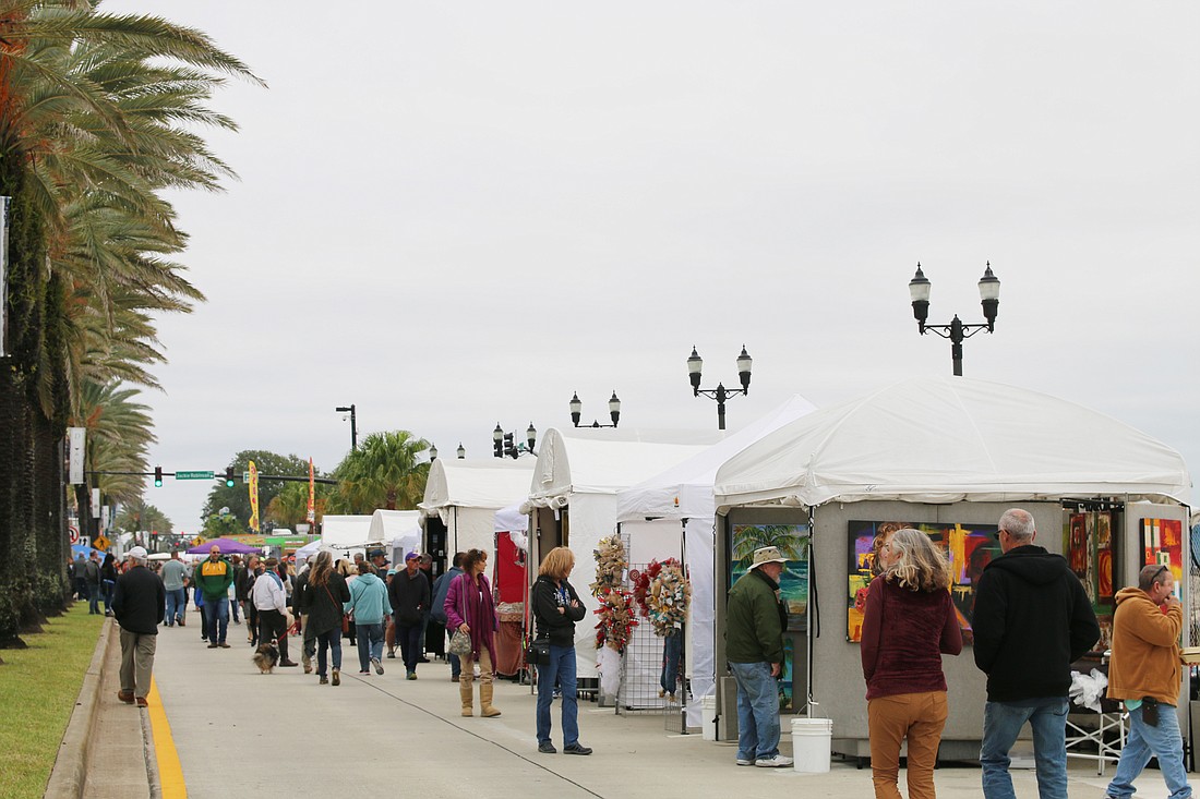 In 2021, the weather was a bit blustery during the Halifax Art Festival weekend, but the guild is hoping for clear skies this year. File photo by Jarleene Almenas