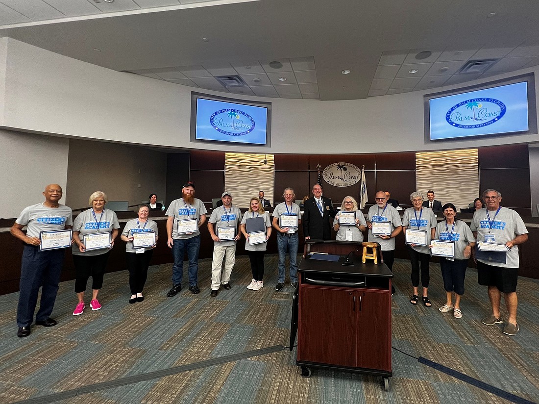 The city of Palm Coast hosted the 52ndÂ session of the Palm Coast Citizens Academy. Courtesy photo