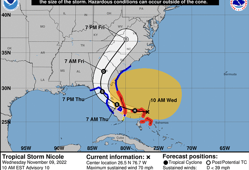 Volusia County Tropical Storm Nicole update 7: Last-minute safety  information, Observer Local News