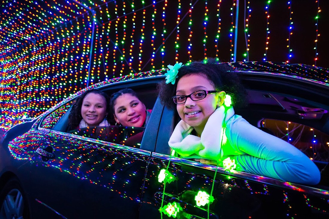 The popular drive-through lights extravaganza is back with more than one million lights and holiday scenes. Photo courtesy of Magic of Lights