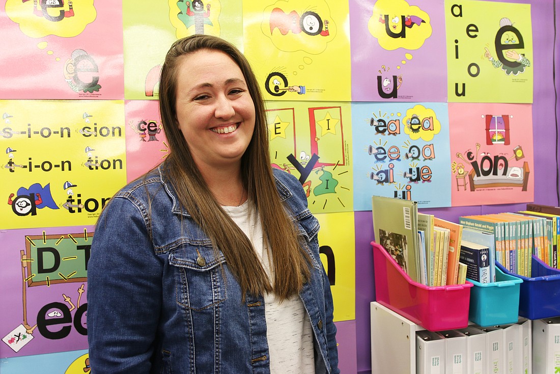 Ashley Cowin has been in education for eight years, and is currently a first grade teacher at OBE. Photo by Jarleene Almenas