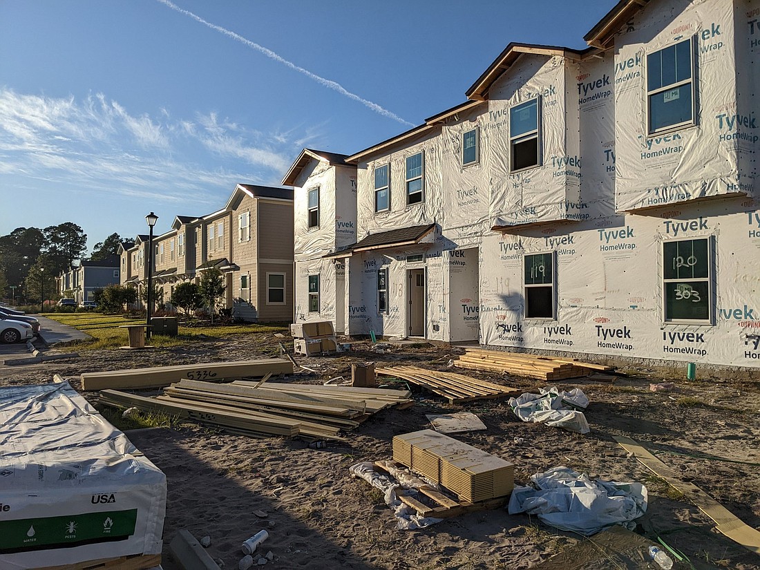 Northeast Florida Builders Association Executive Officer Jessie Spradley says builders are aiming for construction of 12,000 new single-family homes per year in Duval County.