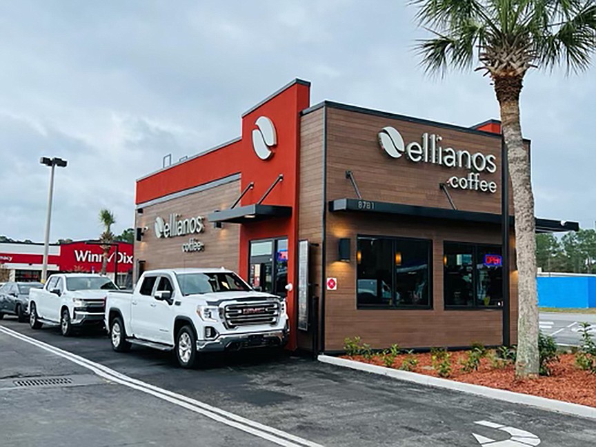 Ellianos opened its 30th drive-thru coffee shop in December. It is in Baymeadows at 8781 Old Kings Road S.