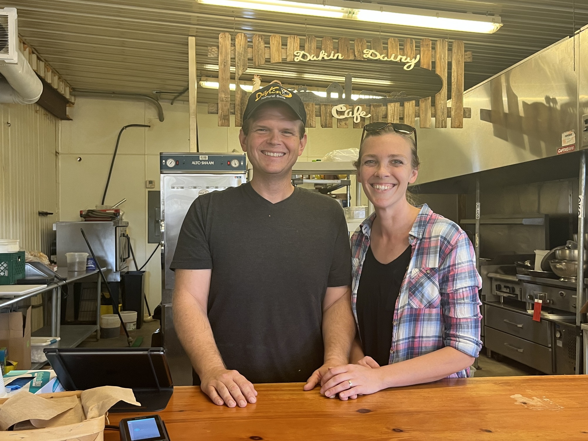 Nokomis' Nate and Rachel Thomas have taken over the Dakin Dairy Cafe, tours and market at Dakin Dairy. (Photo by Liz Ramos)