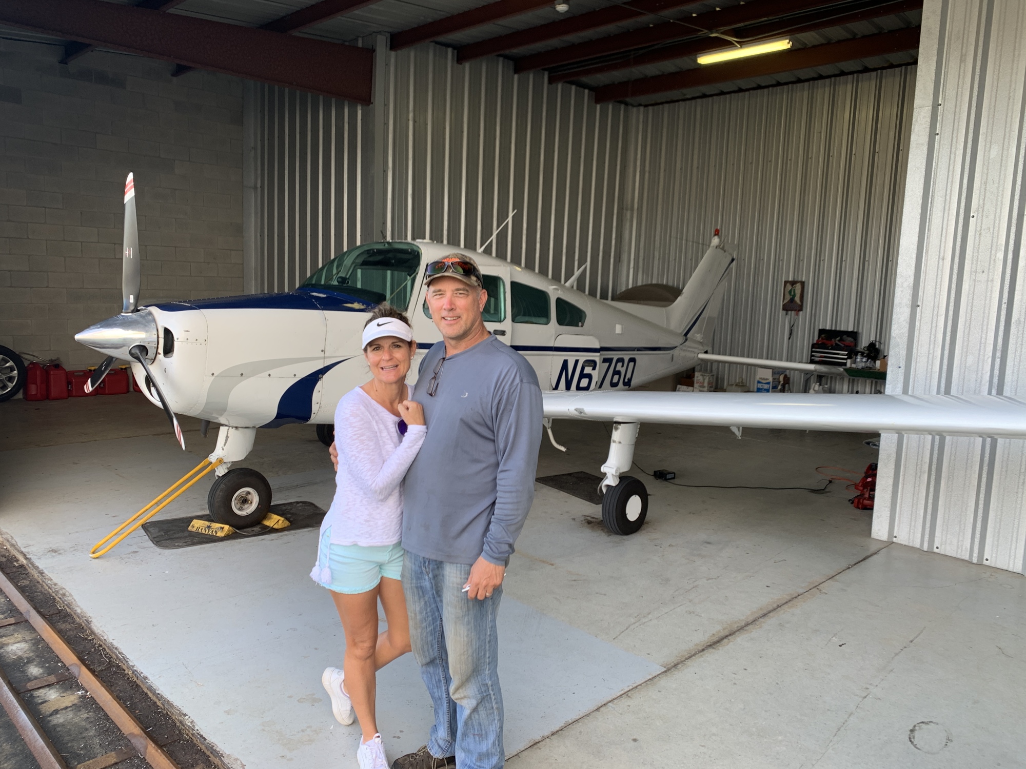 Kelly Caldwell received his pilot's license over a year ago. His wife, Melissa, may not be far behind. (Courtesy photo)