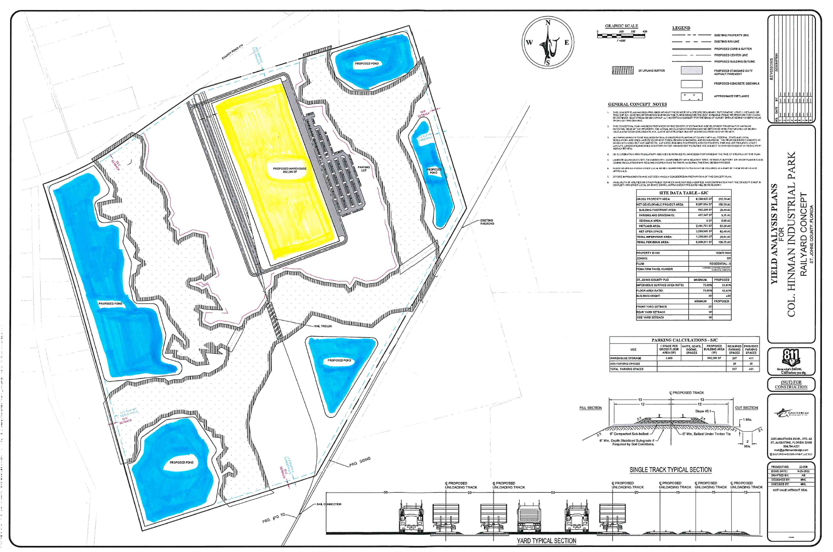 The site plan for the Colonial Hinman Intermodal Exchange Facility.