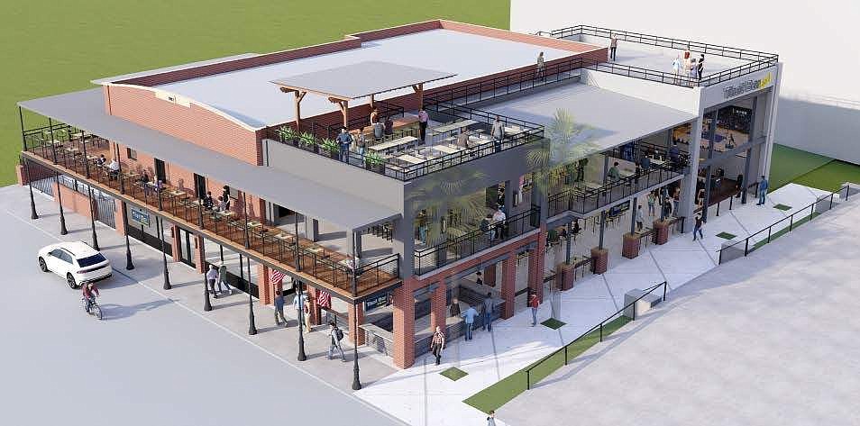 An artist&#39;s rendering of the renovated That Bar at the Arena at  at 234 A. Philip Randolph Blvd.